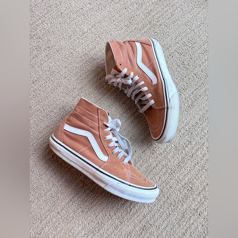 🧡 vans — color theory sk8-hi shoes in orange 🧡